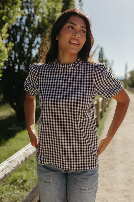 THE BEATRIX GINGHAM BLOUSE