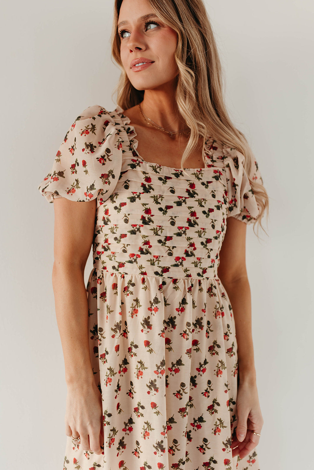THE ANNALISE MAXI DRESS IN ROSE FLORAL BY PINK DESERT