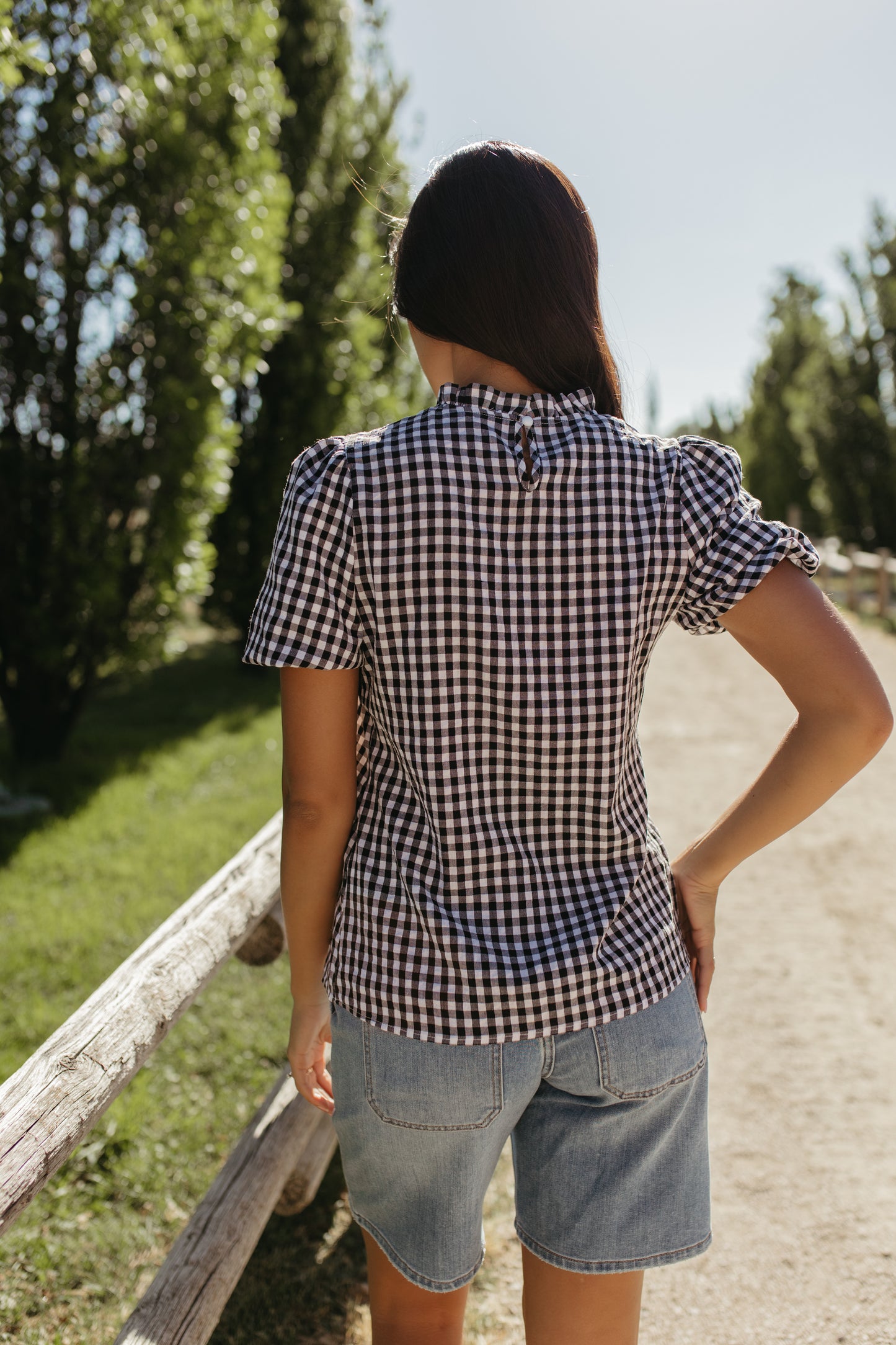 THE BEATRIX GINGHAM BLOUSE