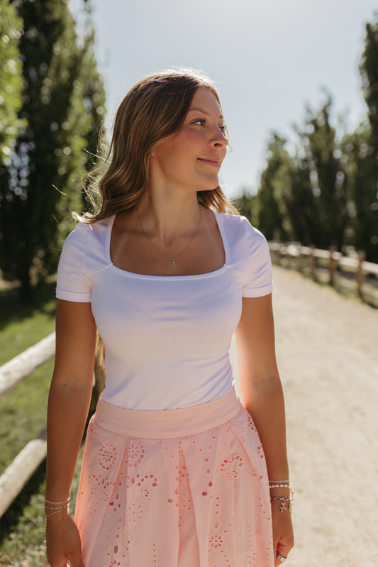 THE GISELLE BODYSUIT IN WHITE