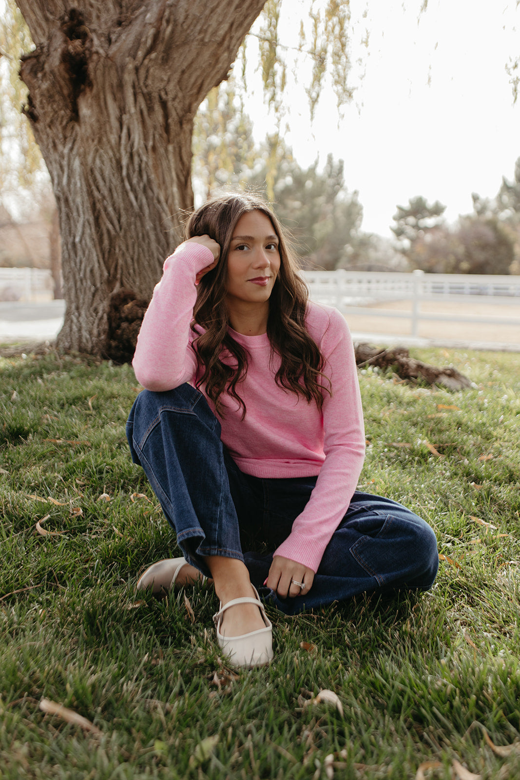 THE ROSALIE SOFT KNIT PULLOVER IN PINK