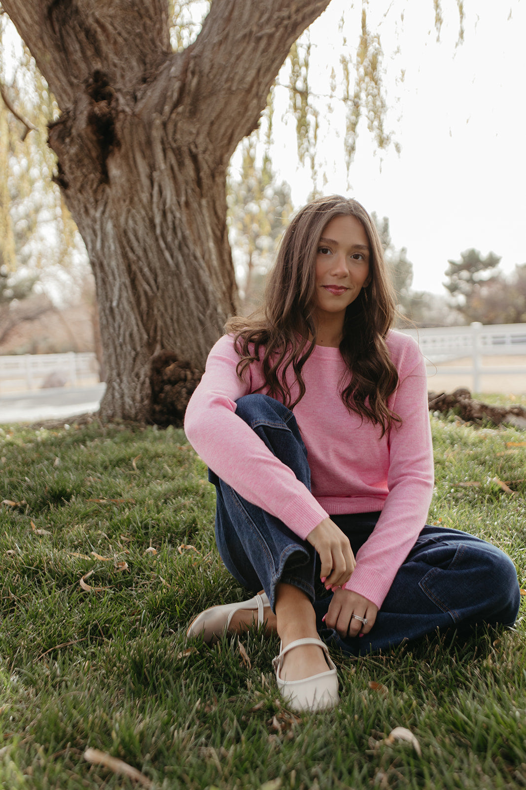 THE ROSALIE SOFT KNIT PULLOVER IN PINK