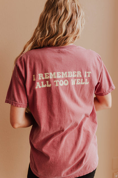 THE ALL TOO WELL TEE IN RED BY PINK DESERT