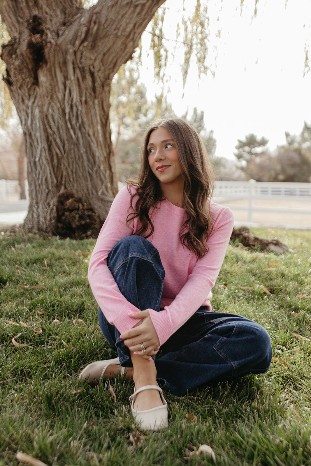 THE ROSALIE SOFT KNIT PULLOVER IN PINK