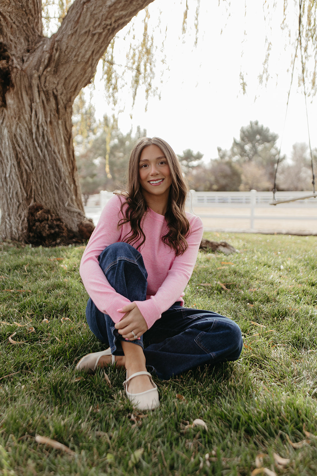 THE ROSALIE SOFT KNIT PULLOVER IN PINK