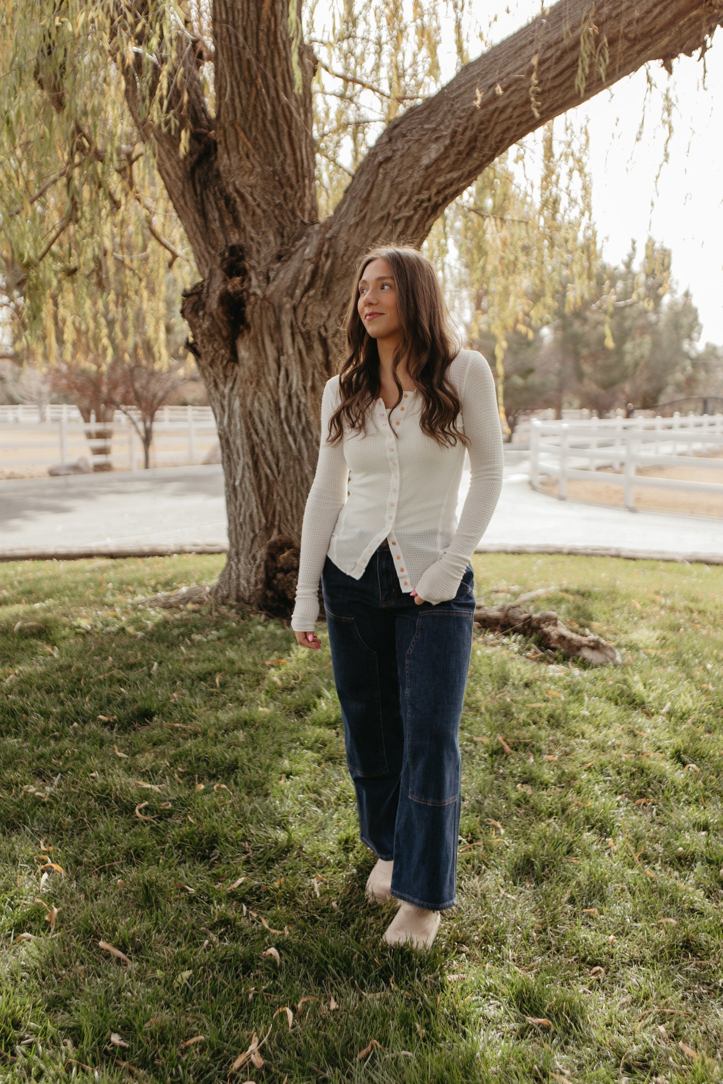 FREE PEOPLE GOING PLACES CARDI IN IVORY