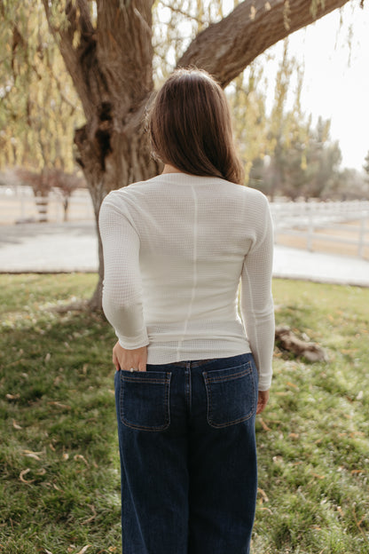FREE PEOPLE GOING PLACES CARDI IN IVORY