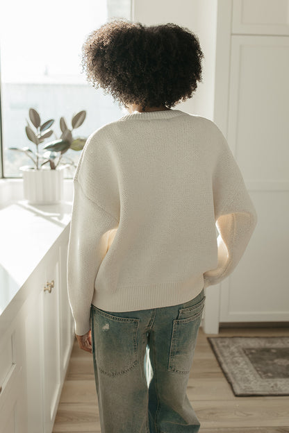 THE ROCK LOBSTER COZY SWEATER IN CREAM