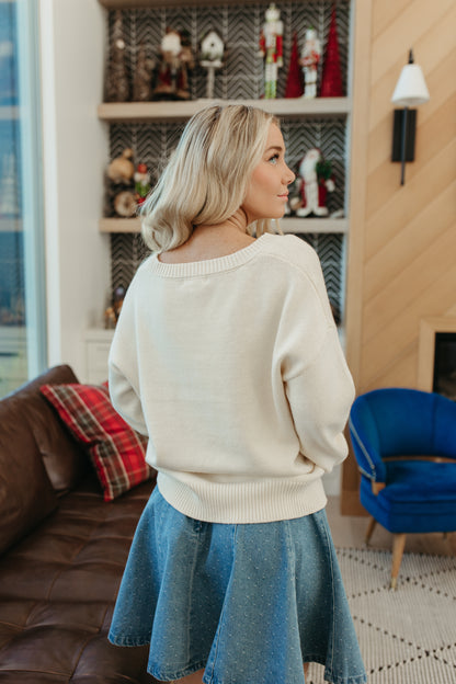 THE HONEY BEAR SWEATER IN CREAM