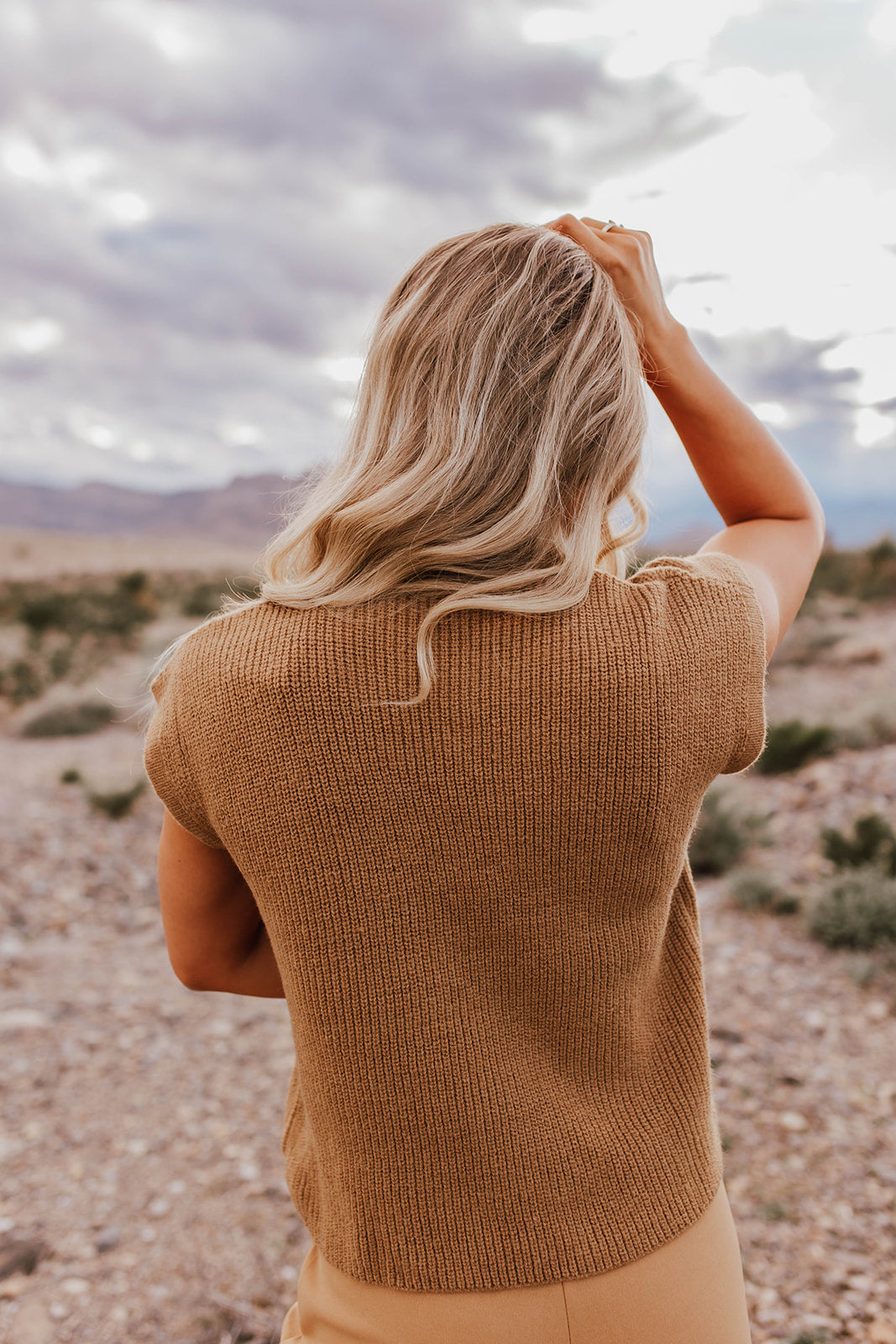 THE SADIE SWEATER SET IN APRICOT