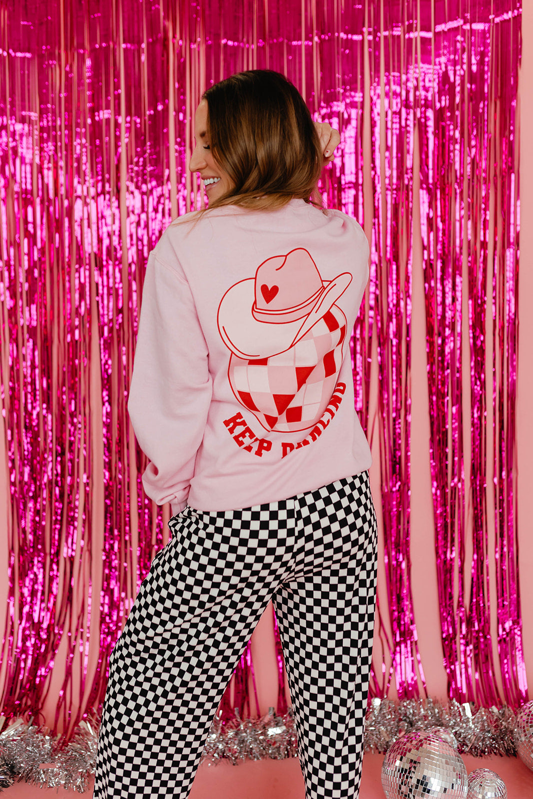 THE KEEP DANCING PULLOVER IN PINK BY PINK DESERT