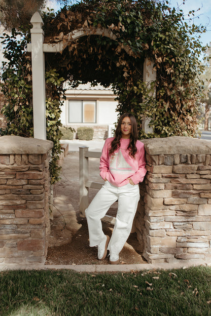 THE SET SAIL SWEATER IN PINK