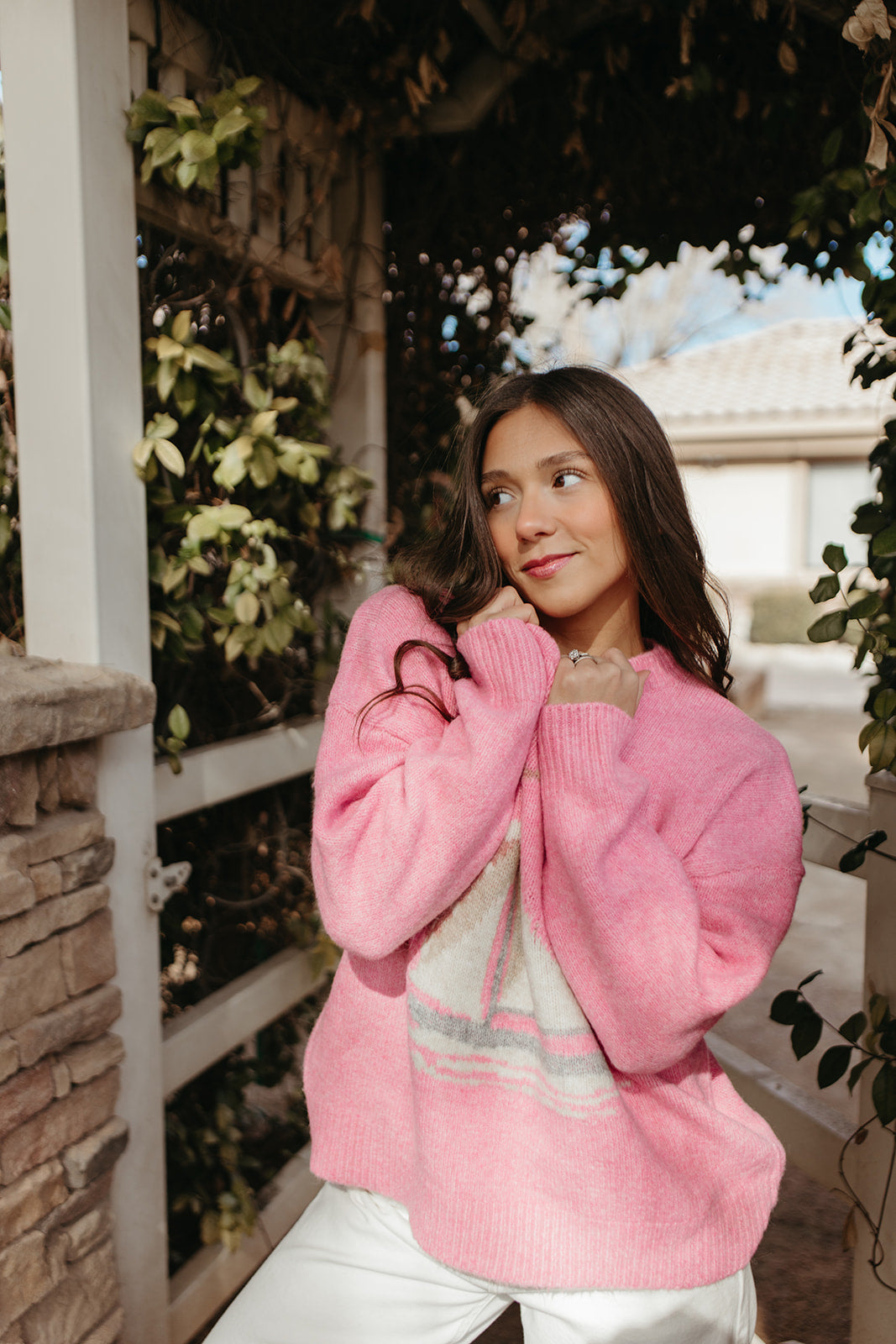 THE SET SAIL SWEATER IN PINK