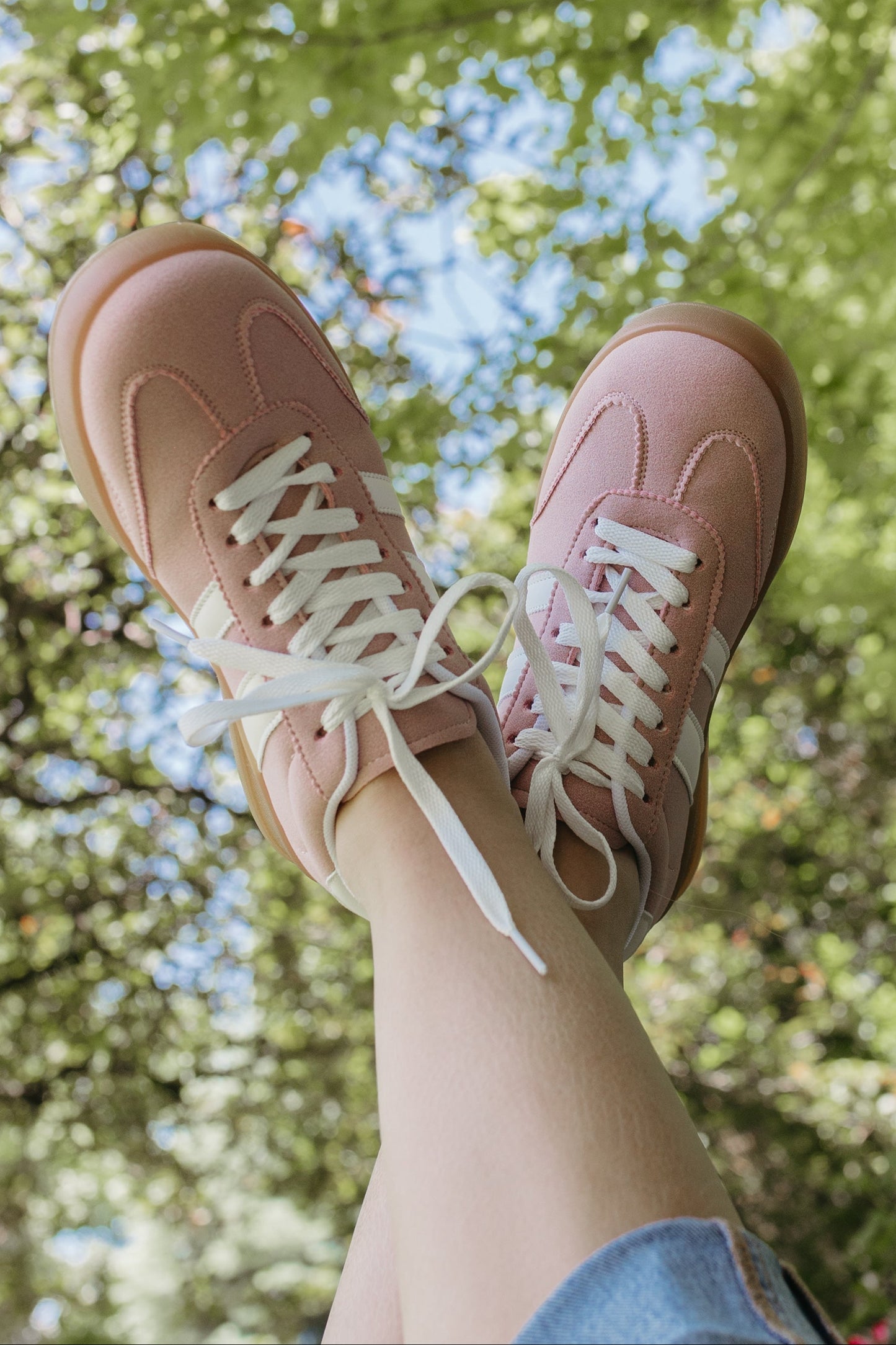 THE AMARI SUEDE SNEAKERS IN PINK