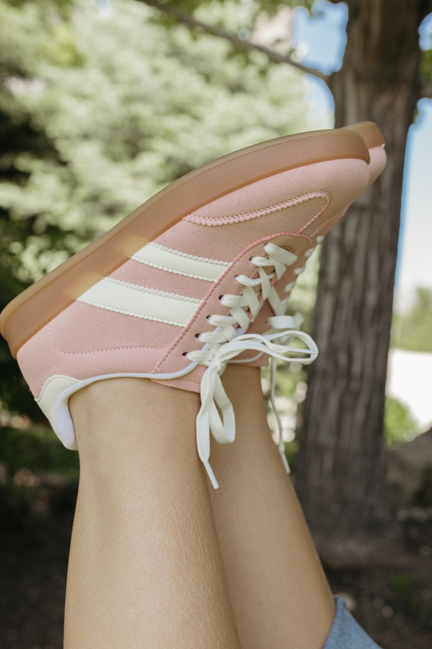 THE AMARI SUEDE SNEAKERS IN PINK