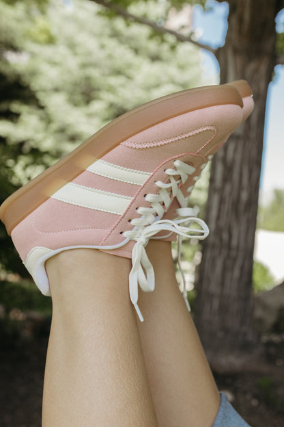 THE AMARI SUEDE SNEAKERS IN PINK