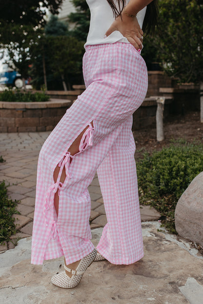THE BRINLEY BOW PANTS IN PINK