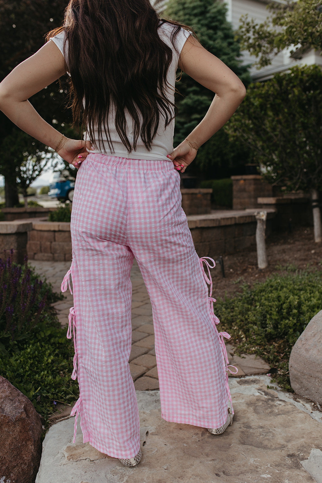 THE BRINLEY BOW PANTS IN PINK