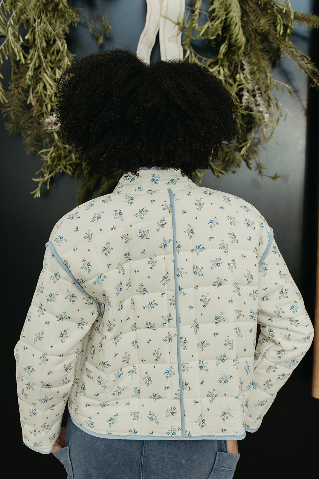 THE ASHTIN QUILTED PUFFER JACKET IN IVORY