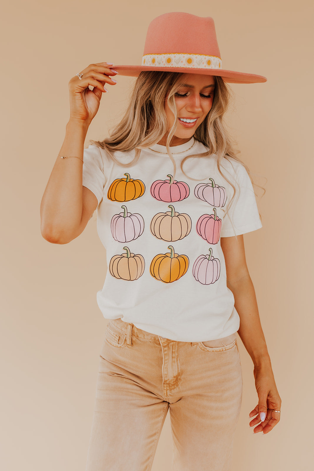 Cute pumpkins tee | PINK DESERT