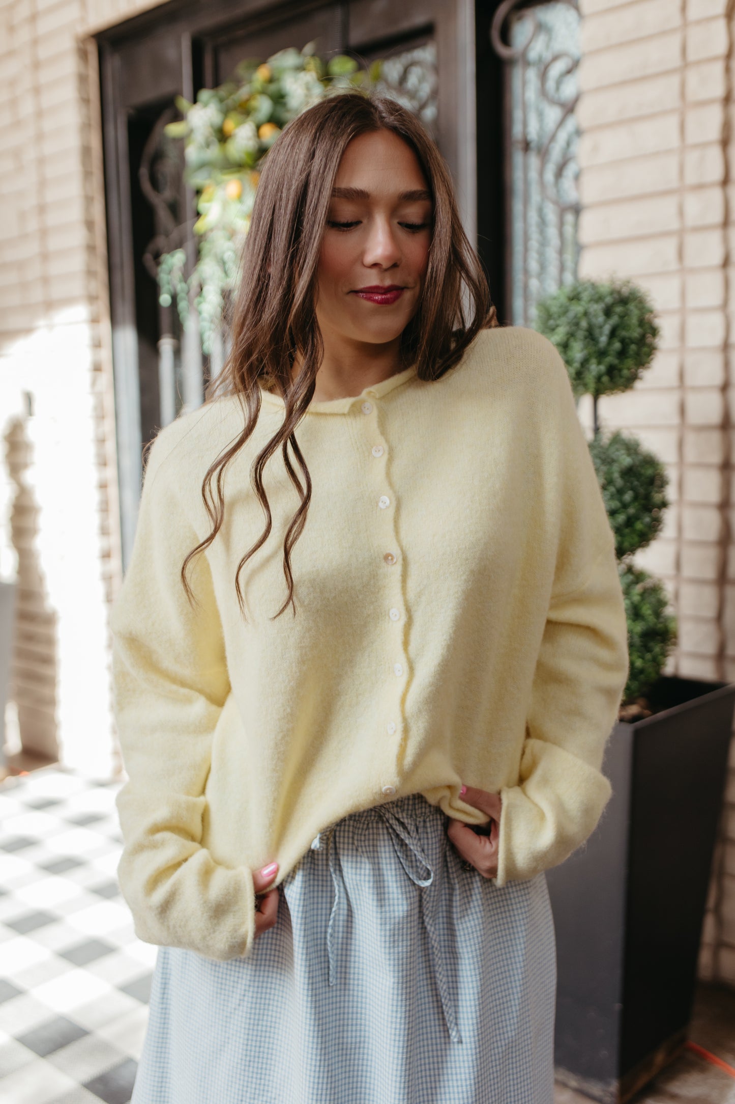 THE CAMPBELL CARDIGAN IN BUTTER