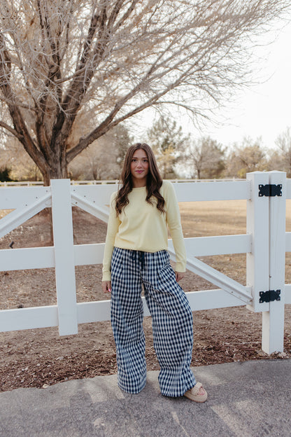 THE ROSALIE SOFT KNIT PULLOVER IN YELLOW