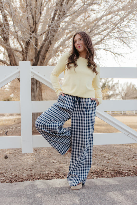 THE ROSALIE SOFT KNIT PULLOVER IN YELLOW