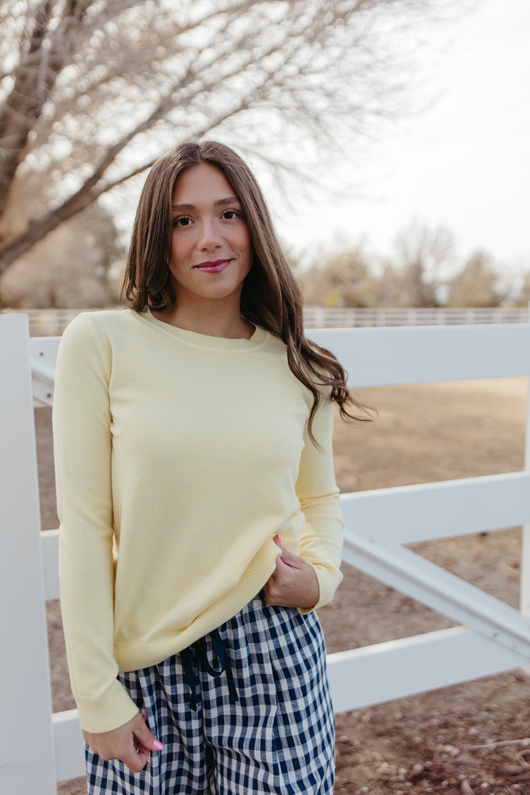 THE ROSALIE SOFT KNIT PULLOVER IN YELLOW