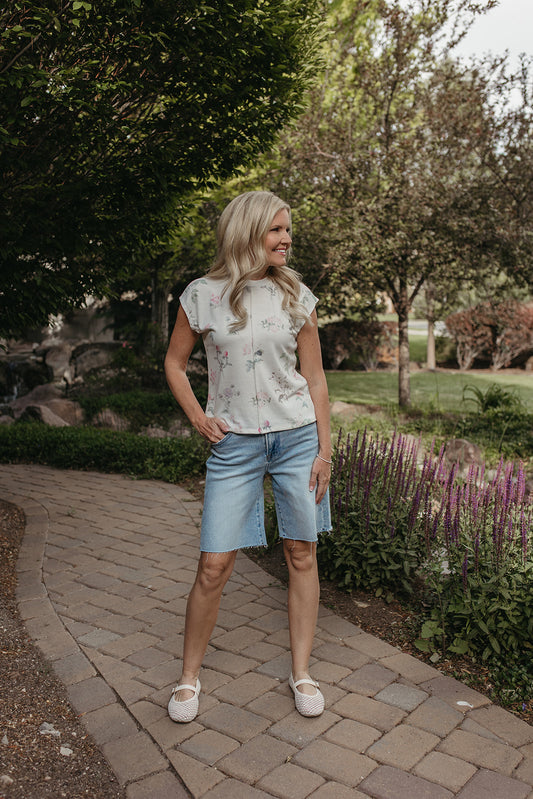 THE CORALINE FLORAL TOP