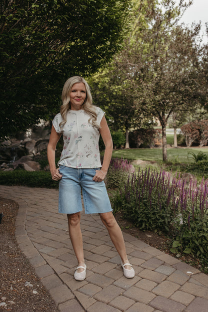 THE CORALINE FLORAL TOP