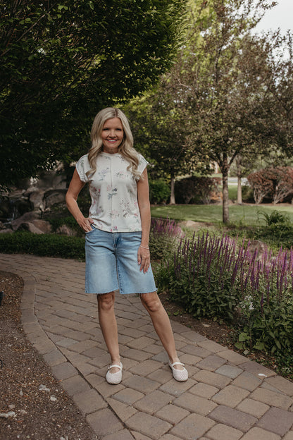 THE CORALINE FLORAL TOP
