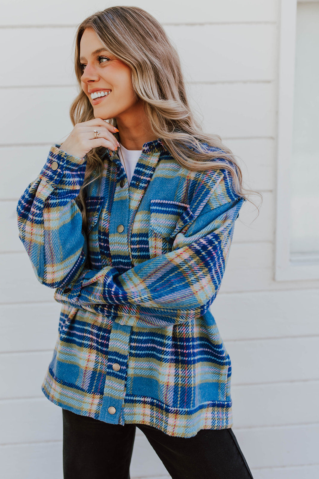 THE HAILEE SHACKET IN BLUE PLAID