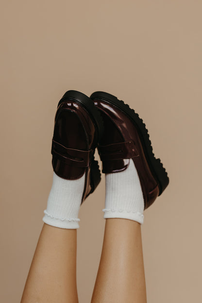 THE AMORE HALI PENNY LOAFER IN CORDOVAN