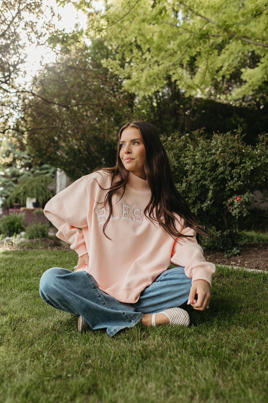 THE BLESSED PINK MOCK NECK