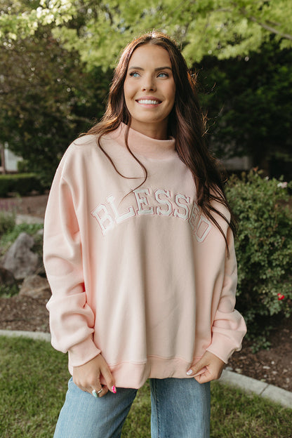 THE BLESSED PINK MOCK NECK