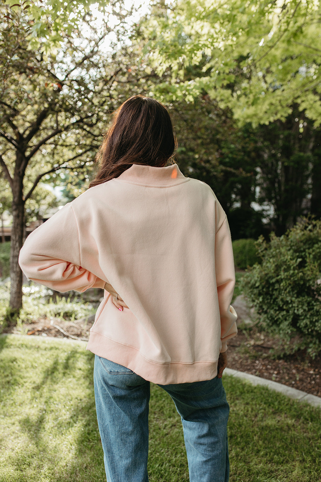THE BLESSED PINK MOCK NECK