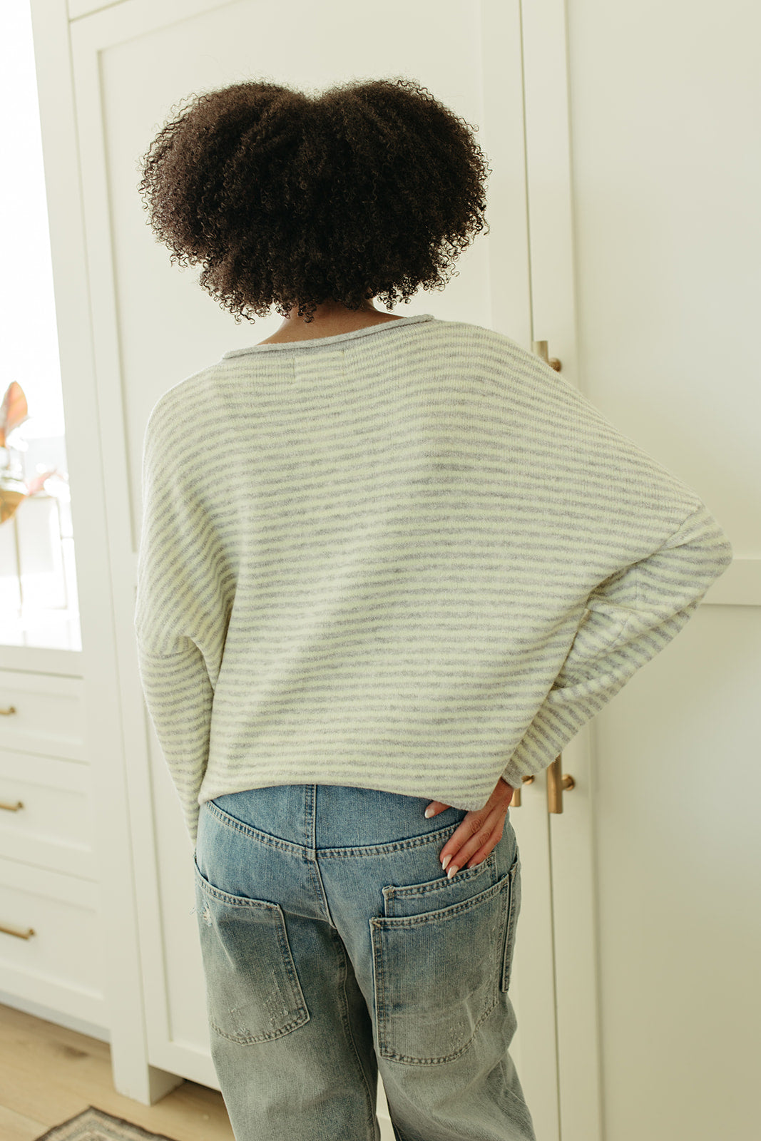 THE MATTI BUTTON DOWN CARDIGAN IN YELLOW STRIPE