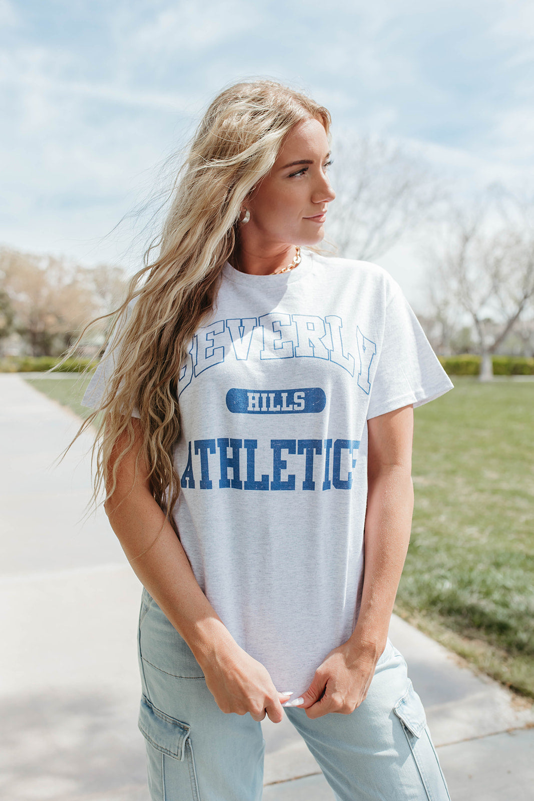 THE BEVERLY HILLS ATHLETICS OVERSIZED GRAPHIC IN GREY