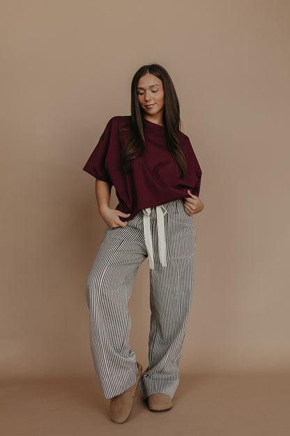 THE TASON DRAWSTRING JEANS IN BLACK