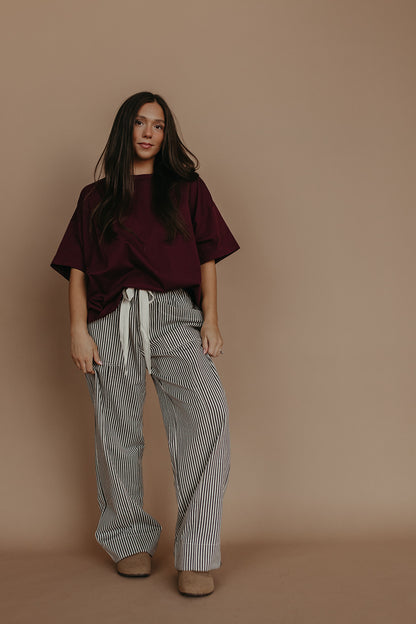 THE TASON DRAWSTRING JEANS IN BLACK