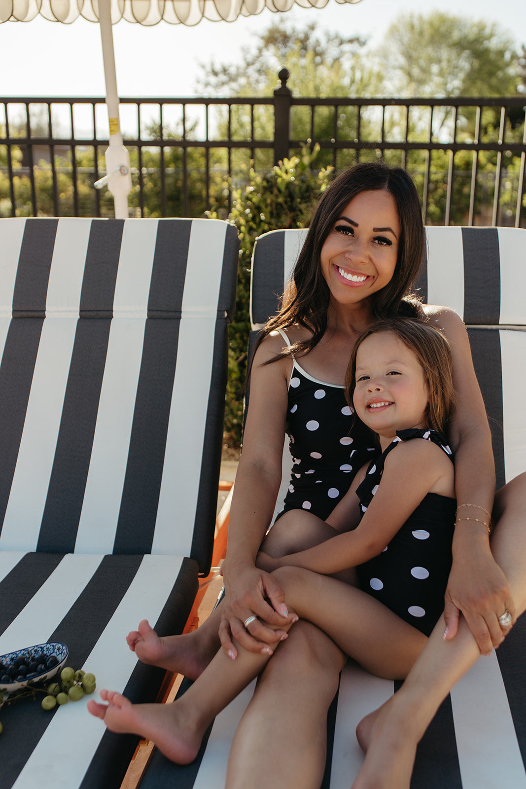 GIRLS TIE STRAP ONE PIECE IN DOTS BY PINK DESERT