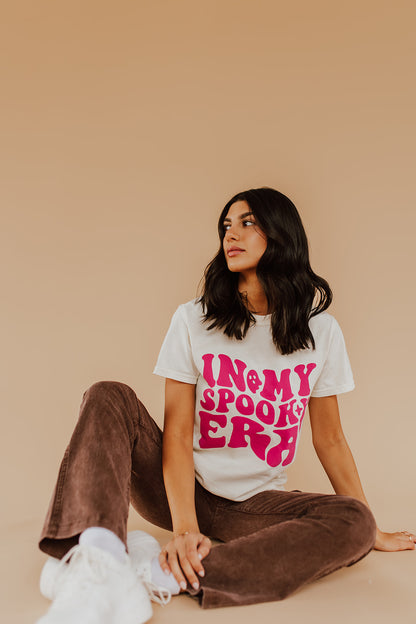 THE SPOOKY ERA TEE IN IVORY BY PINK DESERT