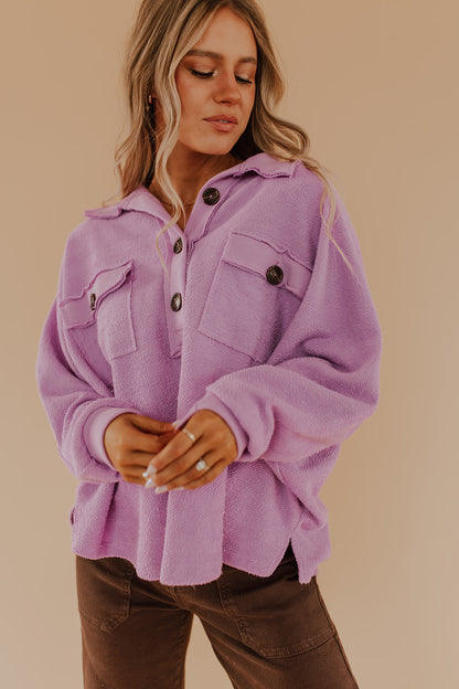 Cozy slouchy pullover for women | PINK DESERT