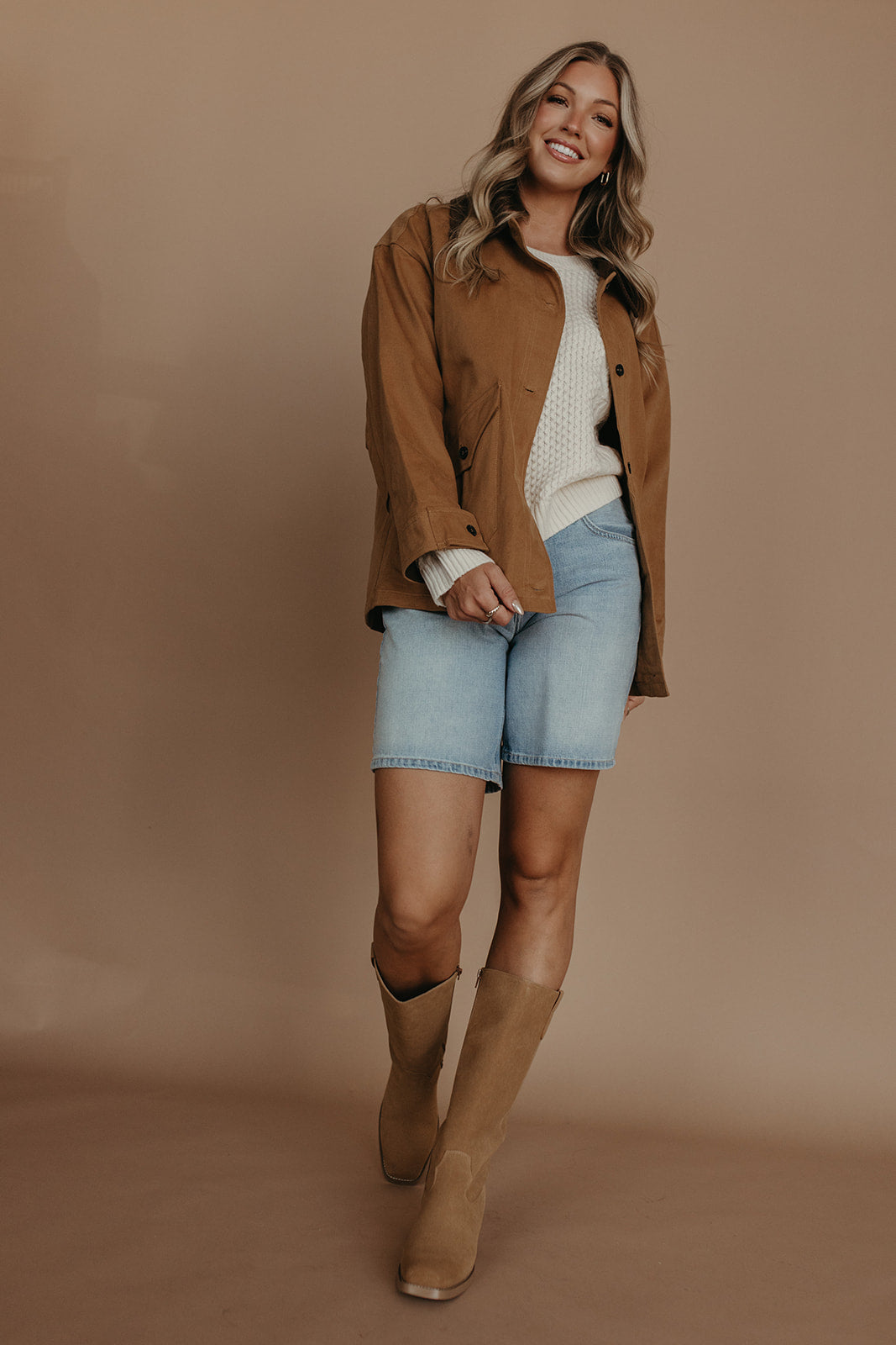 THE KOVEN BARN JACKET IN BROWN