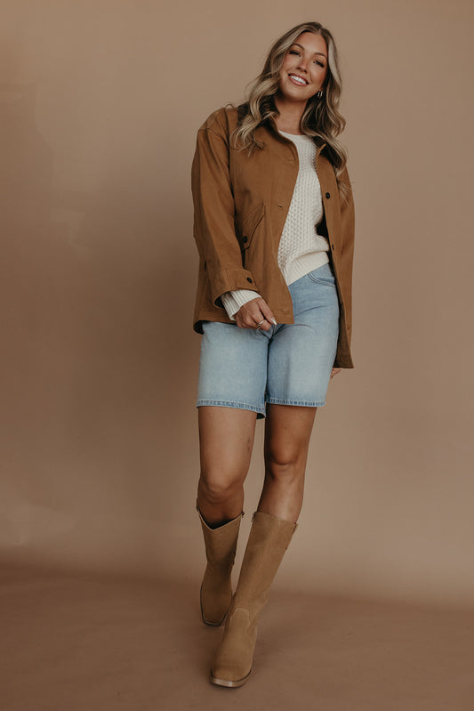 THE KOVEN BARN JACKET IN BROWN