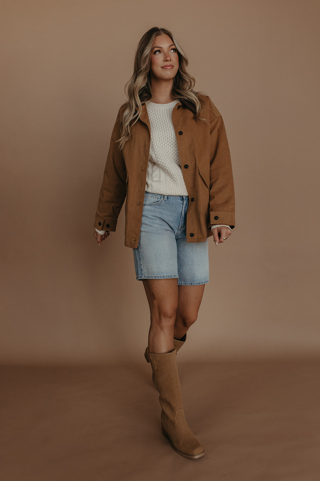 THE KOVEN BARN JACKET IN BROWN
