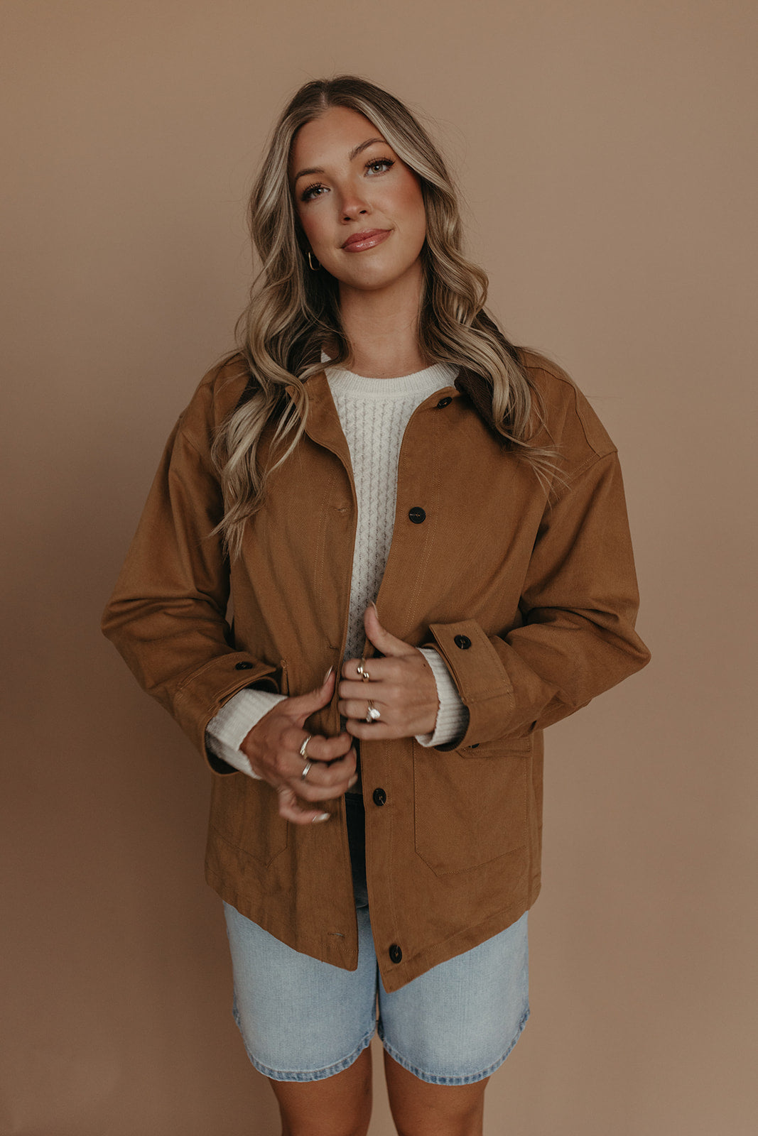 THE KOVEN BARN JACKET IN BROWN