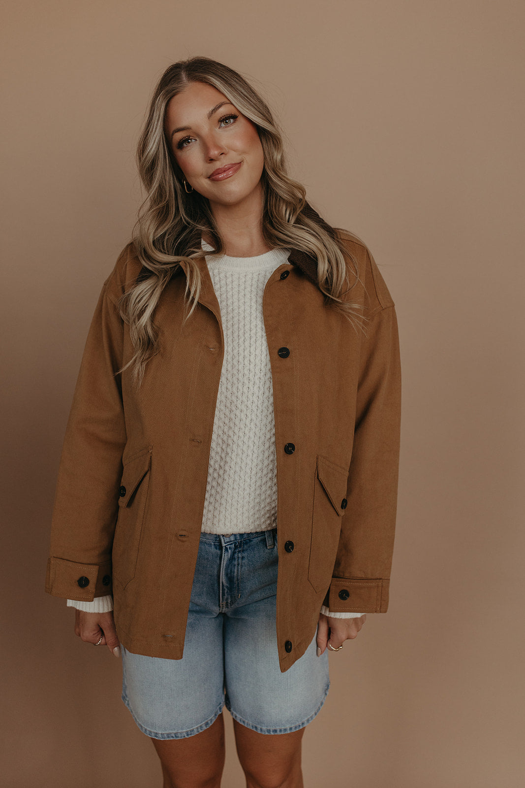 THE KOVEN BARN JACKET IN BROWN
