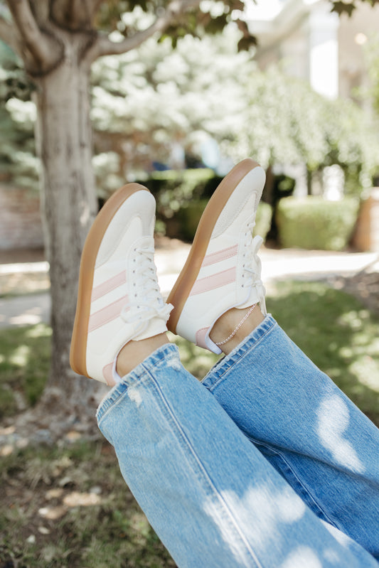 THE AMARI SUEDE SNEAKERS IN WHITE