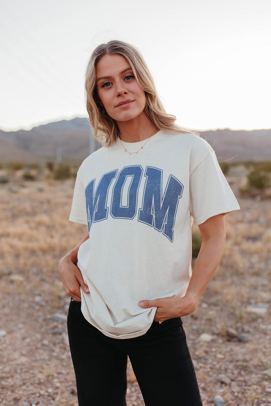 THE MOM TEE IN IVORY